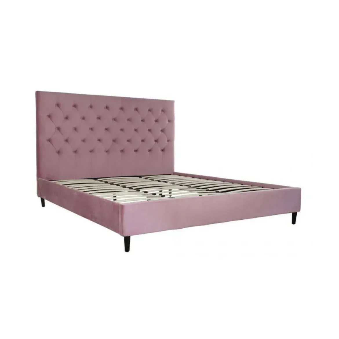 Cama Tapizada Rosa para Colchón de 180x200 cm MB-189196