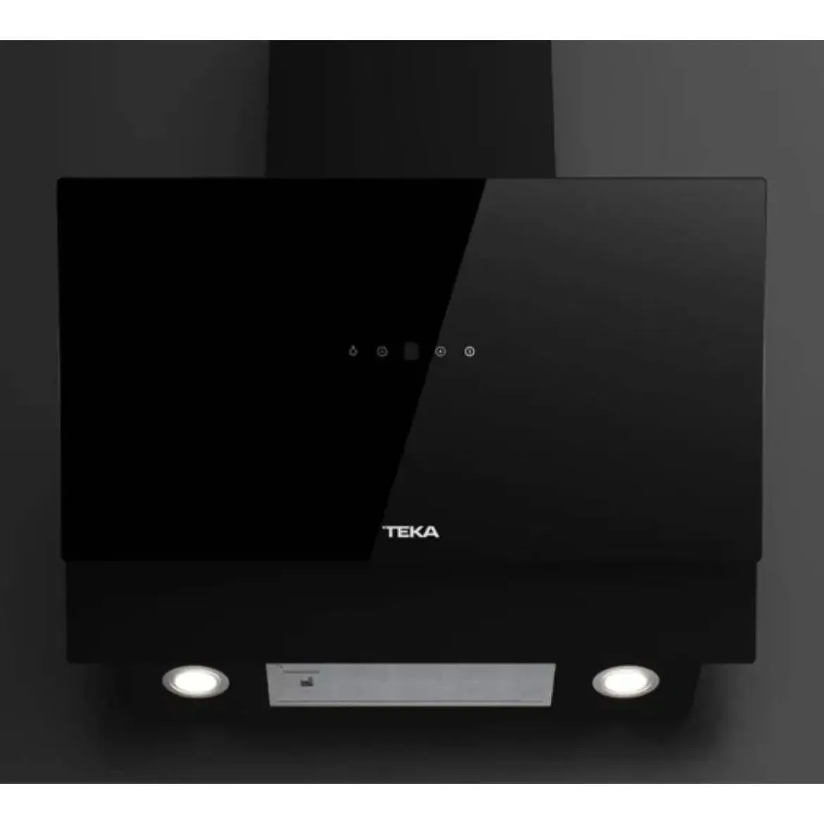 Campana Decorativa Inclinada Teka DVM 77370 Cristal Negro 70 cm 112940010