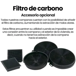 Campana Decorativa Infiniton Cristal Negro 60 cm A++ CMPTRALN68R