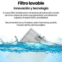 Campana Decorativa Infiniton Cristal Negro 60 cm A++ CMPTRALN68R