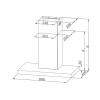 Campana Decorativa Invertida Inox 90cm 400m3/h Infiniton CMPTTSH9B63X