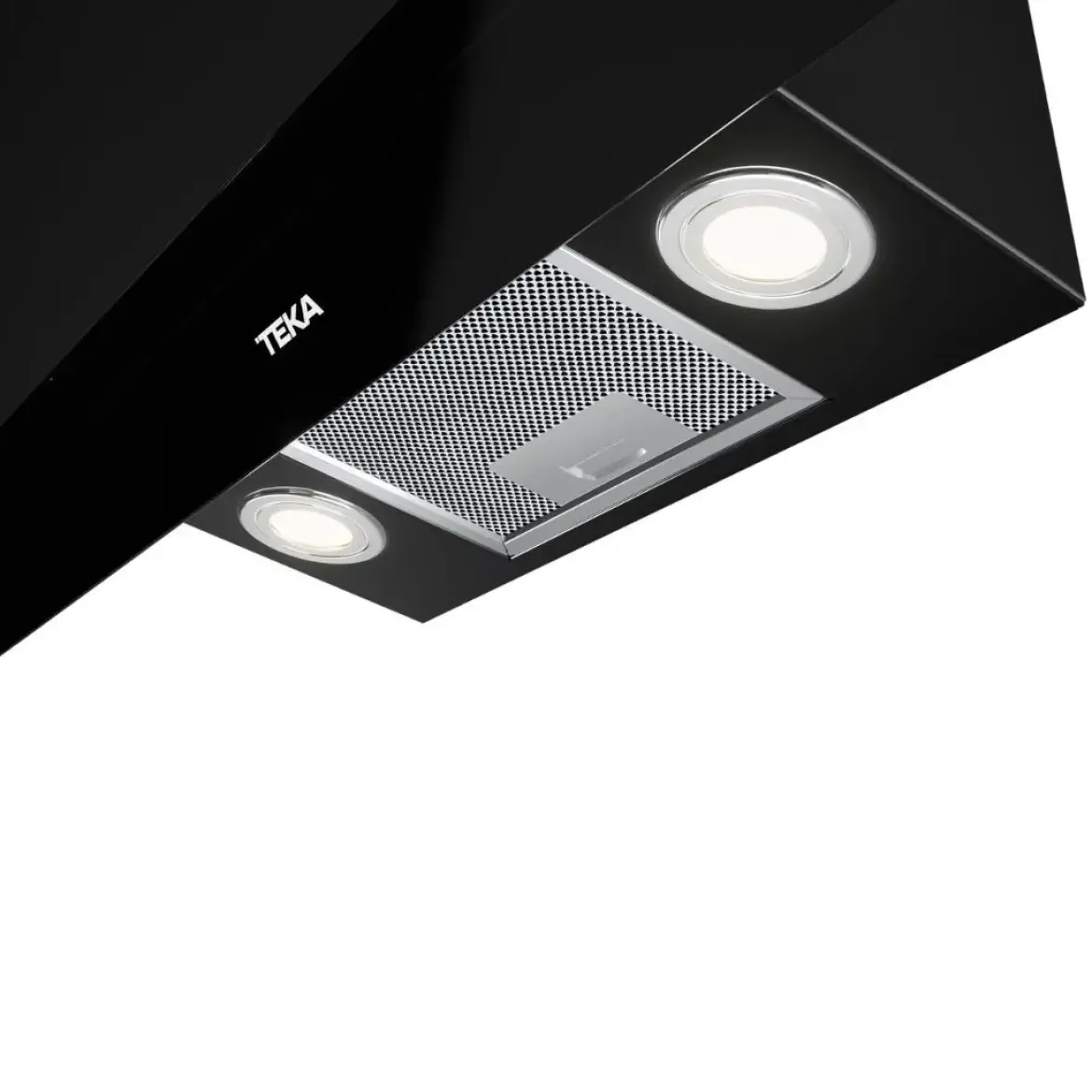 Campana Teka Inclinada Cristal Negro 90cm DVT 98660 TBS BK 112930043