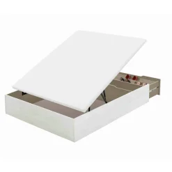 Canapé Abatible con Zapatero Madera 25 FLEX Blanco Veta de 150x190 cm