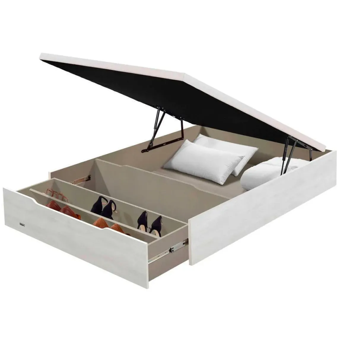 Canapé Abatible con Zapatero Madera 25 FLEX de 135x190 cm