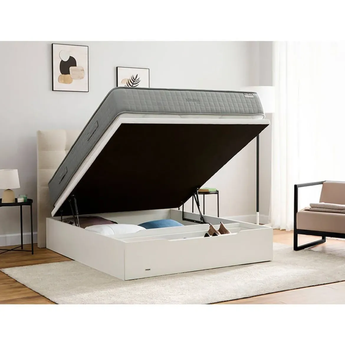 Canapé Abatible con Zapatero Madera 25 FLEX de 135x190 cm