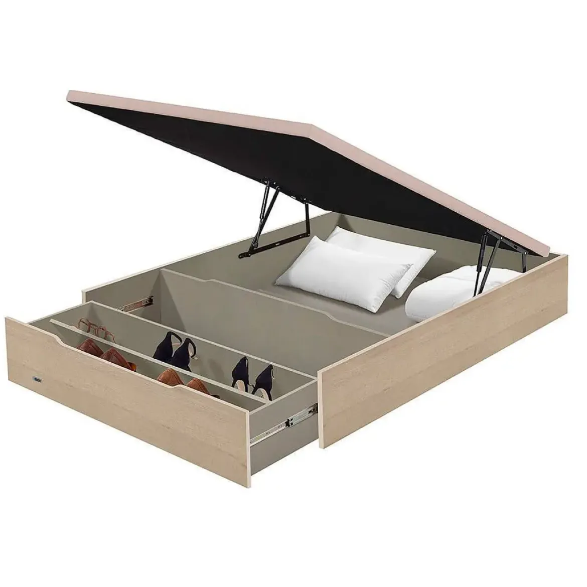Canapé Abatible con Zapatero Madera 25 FLEX de 135x190 cm