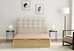 Canapé Abatible Madera 25 FLEX Natural de 150x190 cm