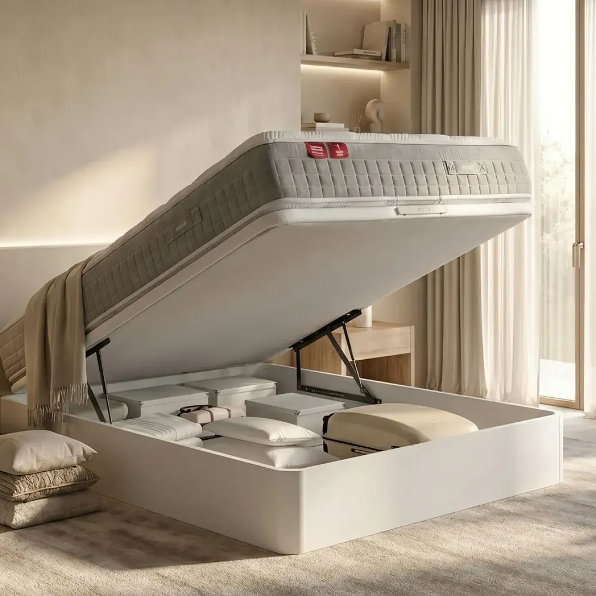 Canapé Abatible Naturbox 2.0 Blanco 150x200 PIKOLIN AP11537