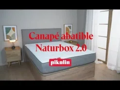 Canapé Abatible Naturbox 2.0 PLUS Glaciar 90x200 PIKOLINAP11548