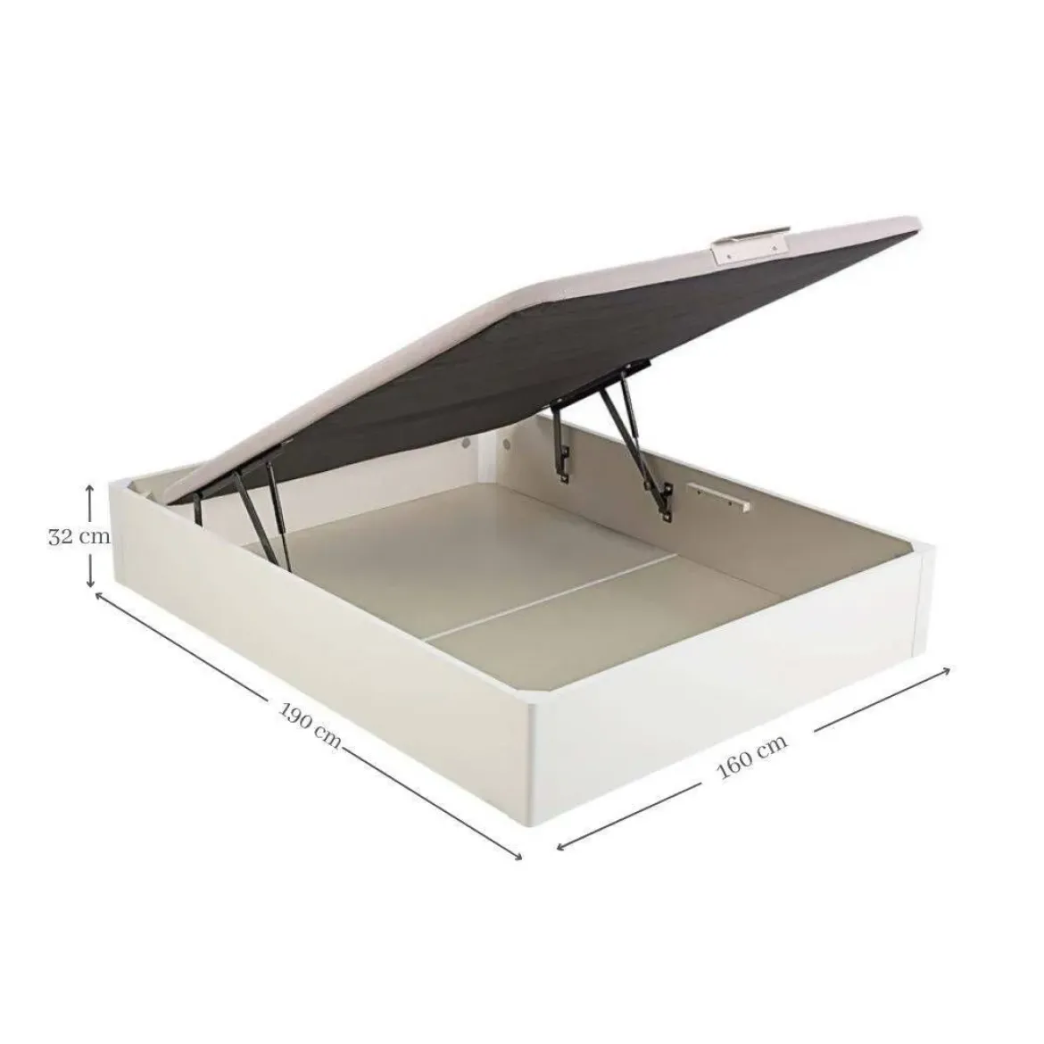 Canapé Pikolin Abatible color Blanco de 160X190 DESIGN AP11807