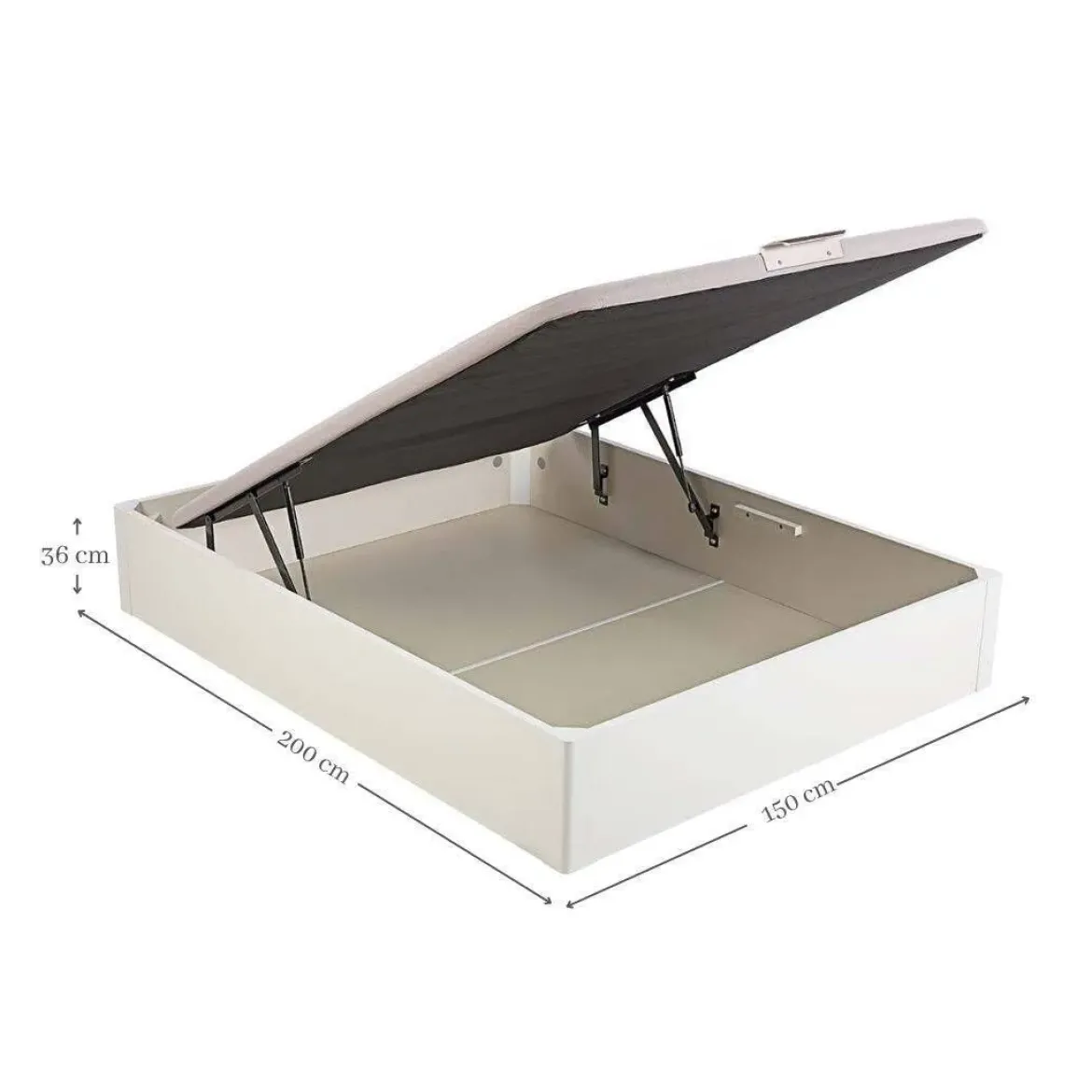 Canapé Pikolin Abatible color Blanco de 150x200 DESIGN AP11807
