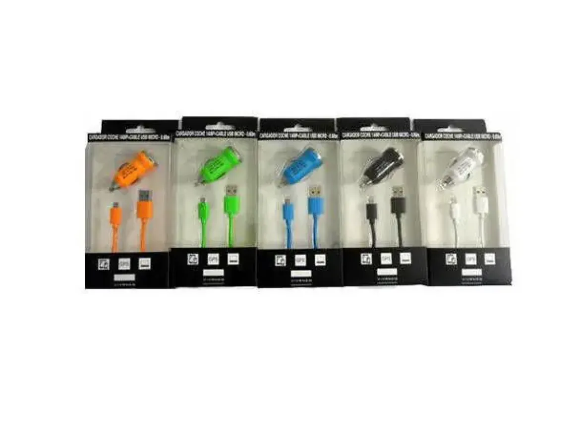 Cargador para coche SD 1AMP+Cable 90 cm 76811
