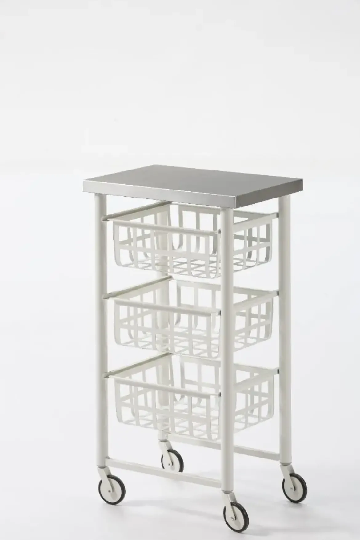 Carrito de Cocina de Acero Inoxidable FIFTY-FIFTY Blanco 3450