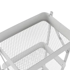 Carro Plegable Metálico con 3 Cestas en Color Blanco 22250186