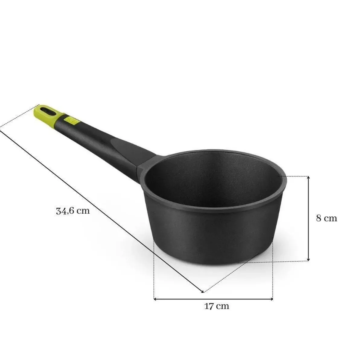 Cazo de 16 cm FOODIE BRA A493816 con Acabados en Verde