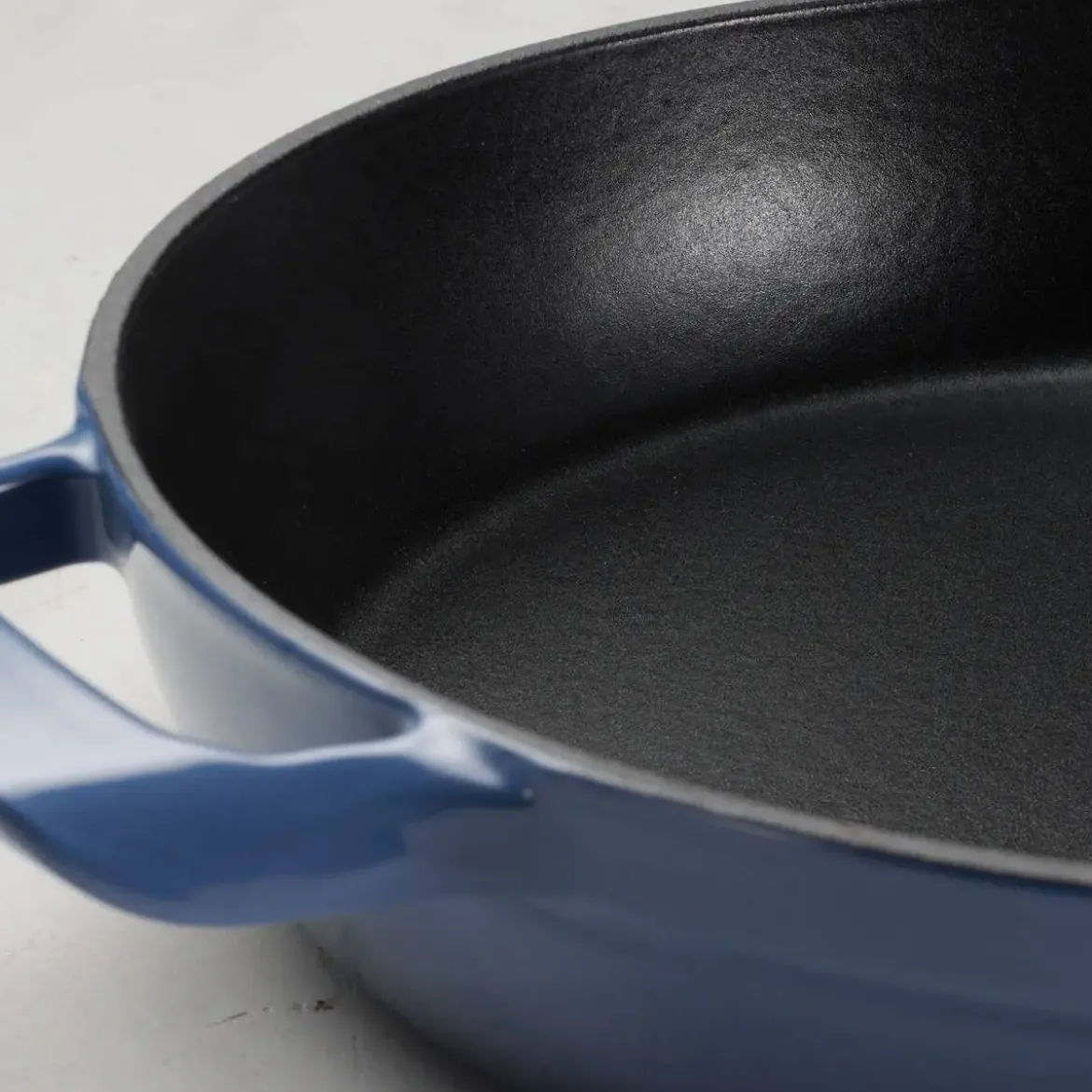 Cazuela Baja Hierro Fundido Esmaltado Azul 30 cm 3.8L 31700164