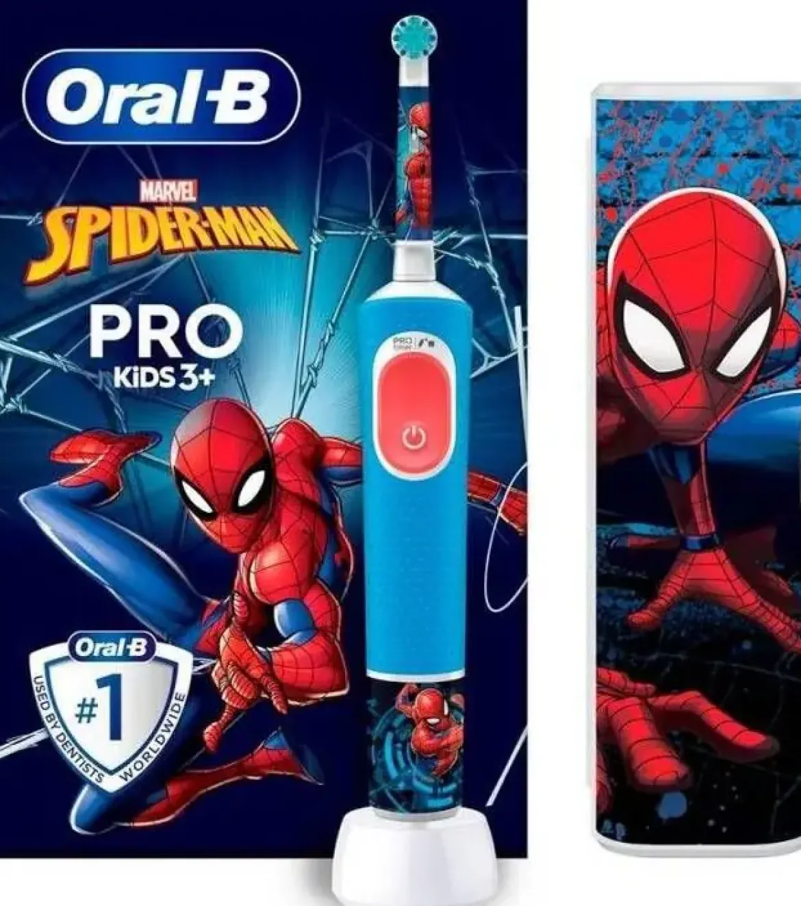Cepillo BRAUN Infantil Oral B Pro Ki Ds Spiderman + Funda de Viaje KIDSSPIDERMAN