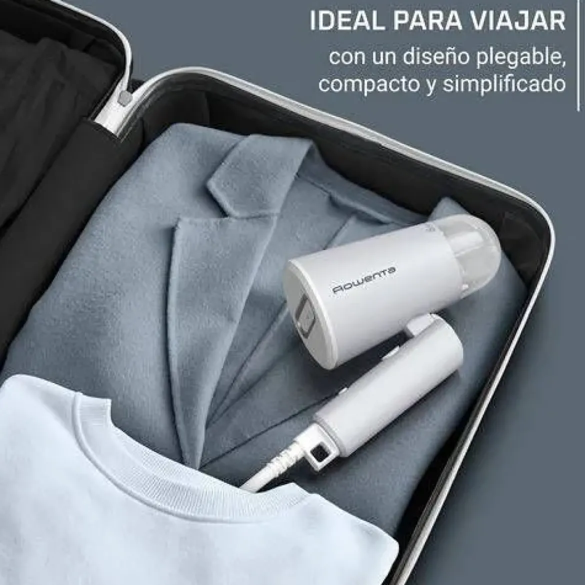 Cepillo de vapor de mano Rowenta Origin Travel Blanco DR1021