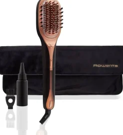 Cepillo Moldeador Reparador Rowenta Hair Therapist™ Tecnología Thermal Care Negro CF9940