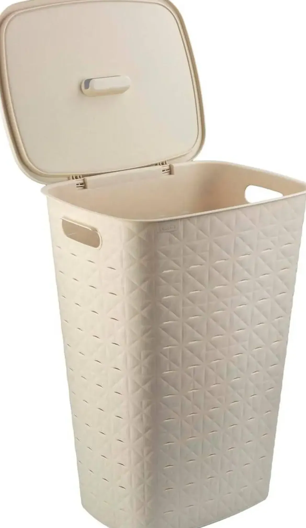 Cesto de Ropa 56L en color Blanco Tiza SOFTEX