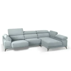 Chaise Longue con Asientos Deslizantes Tapizado en Tela Derecha NIZA