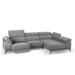 Chaise Longue con Asientos Deslizantes Tapizado en Tela Derecha NIZA