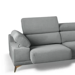 Chaise Longue con Asientos Deslizantes Tapizado en Tela Izquierda NIZA