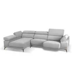 Chaise Longue con Asientos Deslizantes Tapizado en Tela Izquierda NIZA