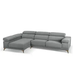 Chaise Longue con Asientos Deslizantes Tapizado en Tela Izquierda NIZA