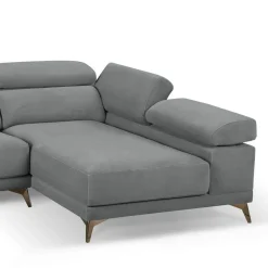 Chaise Longue con Asientos Deslizantes Tapizado en Tela Izquierda NIZA