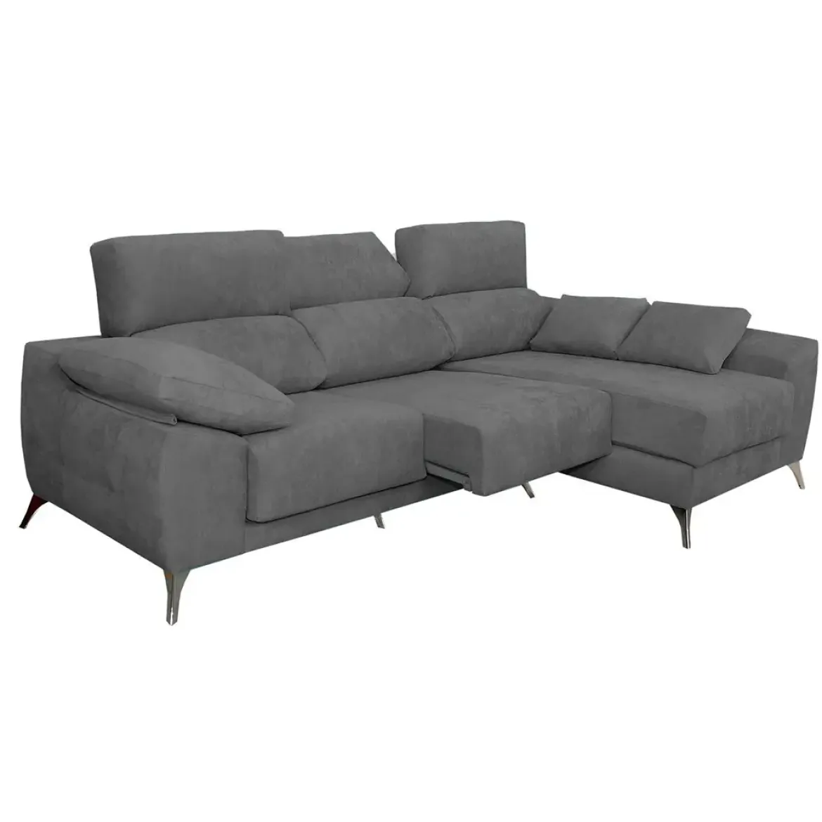 Chaise Longue Derecha con Patas Metálicas MALTA