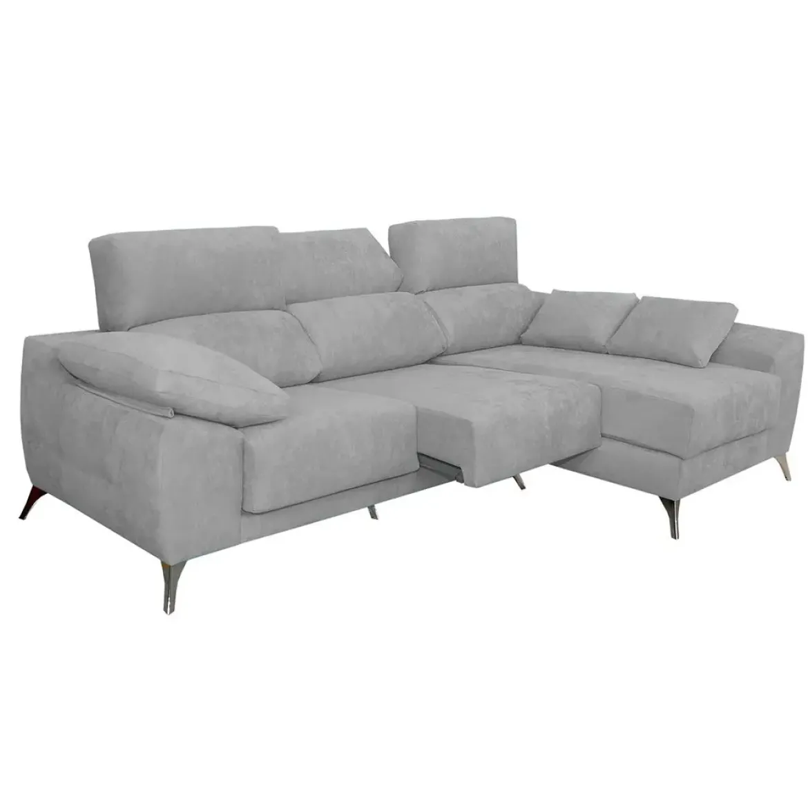 Chaise Longue Derecha con Patas Metálicas MALTA