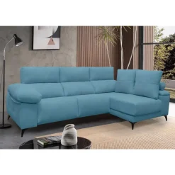Chaise Longue Eléctrico con Arcón Derecha Tapizado en Tela DANA