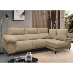 Chaise Longue Eléctrico con Arcón Derecha Tapizado en Tela DANA