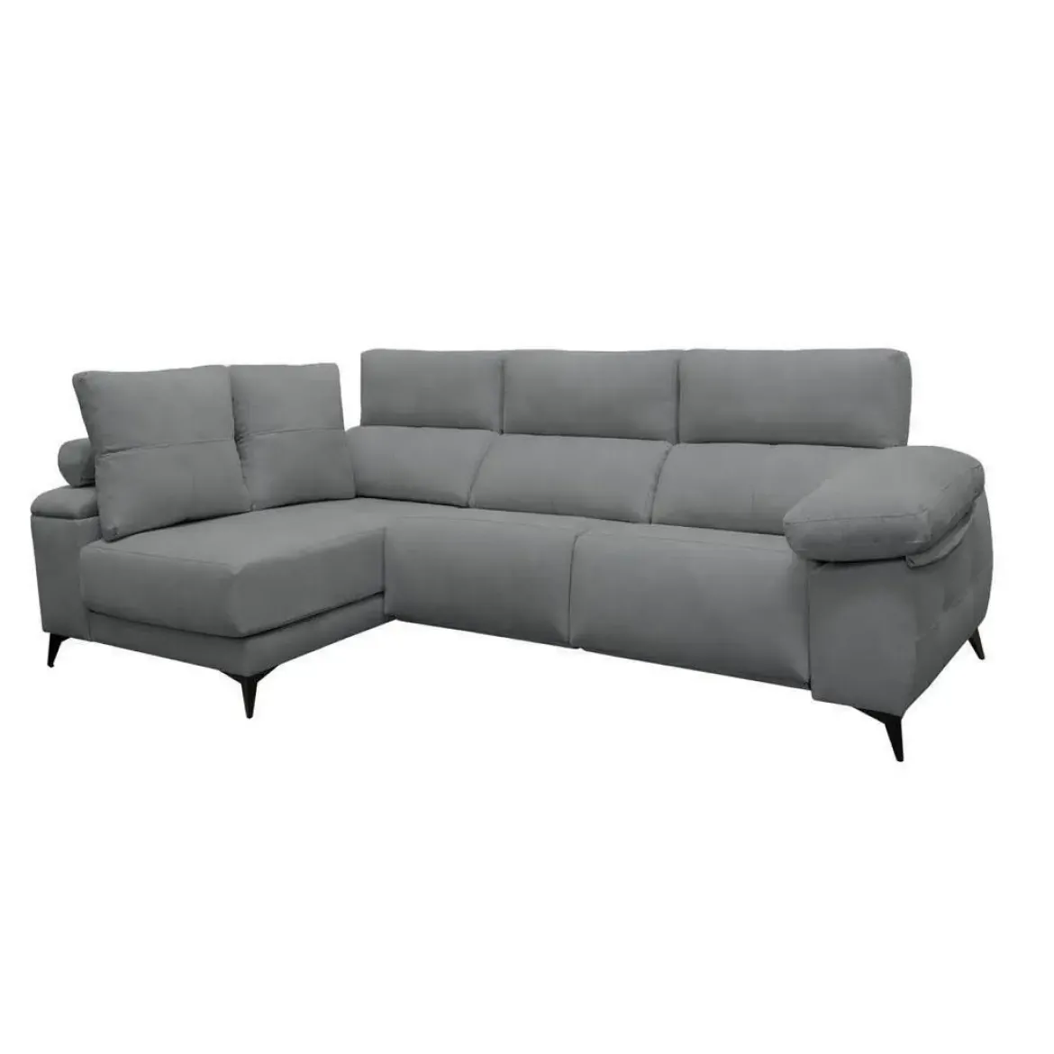 Chaise Longue Eléctrico con Arcón Izquierda Tapizado en Tela DANA