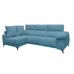 Chaise Longue Eléctrico con Arcón Izquierda Tapizado en Tela DANA