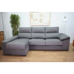 Chaise Longue Izquierda con Arcón y 2 puff ARIEL