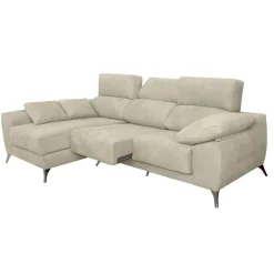 Chaise Longue Izquierda con Patas Metálicas MALTA
