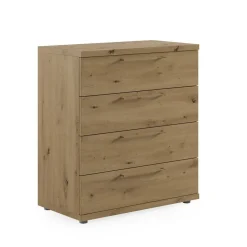 Cómoda de Dormitorio 4 Cajones 80 cm Melamina KRONOS.5 DK15