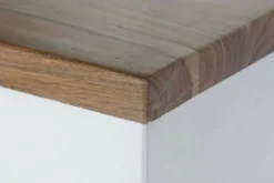 Cómoda de Madera Blanca con 8 Cajones en Mango y Acacia MB-207442