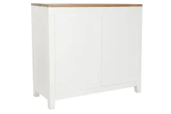 Cómoda de Madera Blanca con 8 Cajones en Mango y Acacia MB-207442