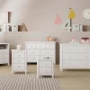 Cómoda de Madera Color Blanco con 3 Cajones MAX