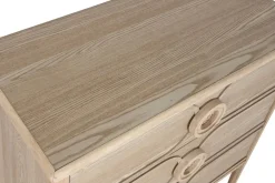 Cómoda de Madera de Abeto con 3 Cajones Natural MB-219391