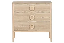 Cómoda de Madera de Abeto con 3 Cajones Natural MB-219391