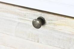 Cómoda de Madera de Mango Blanca con 6 Cajones MB-219427