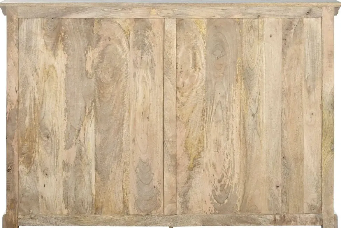 Cómoda de Madera de Mango Blanca con 6 Cajones MB-219427