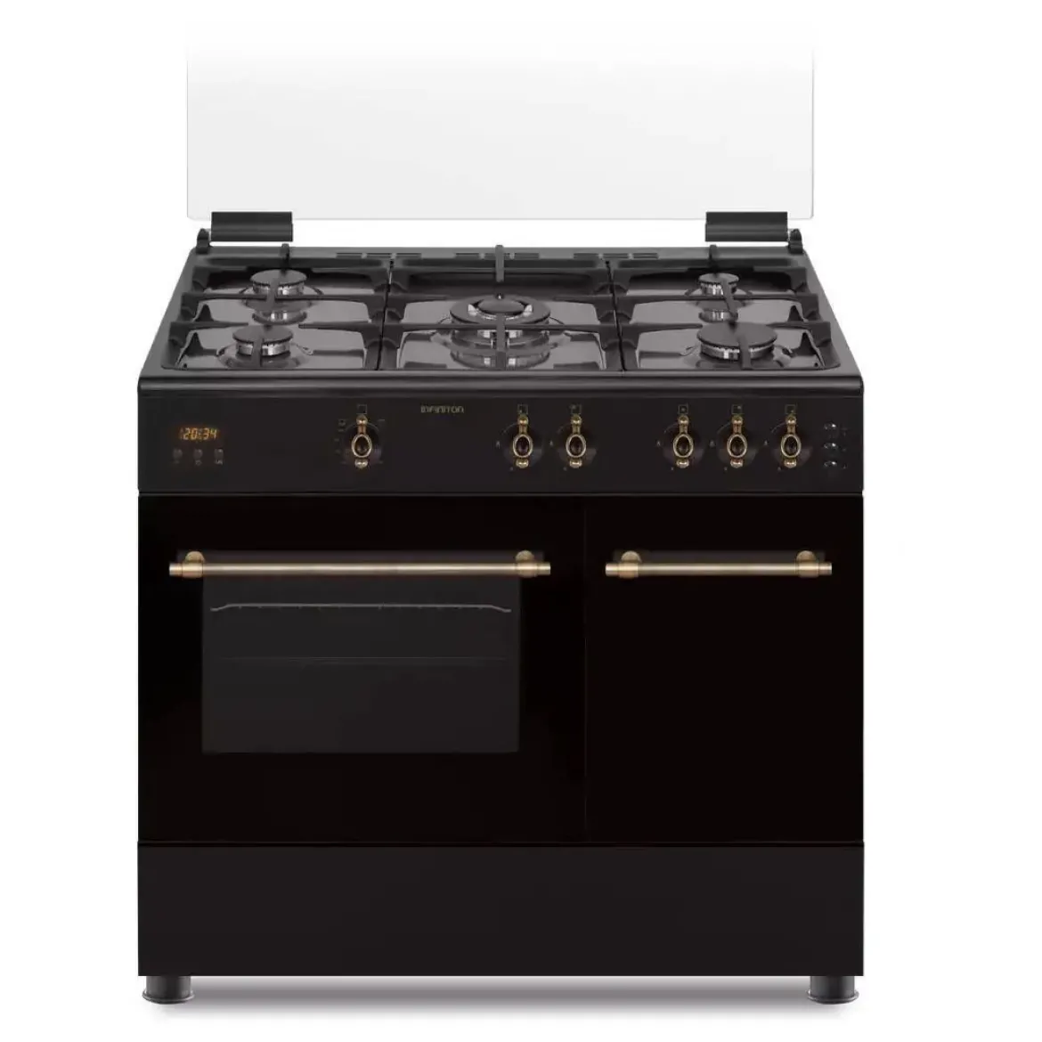Cocina de Gas Infiniton CCRST90EPH 5 Fuegos con Horno de 59 L