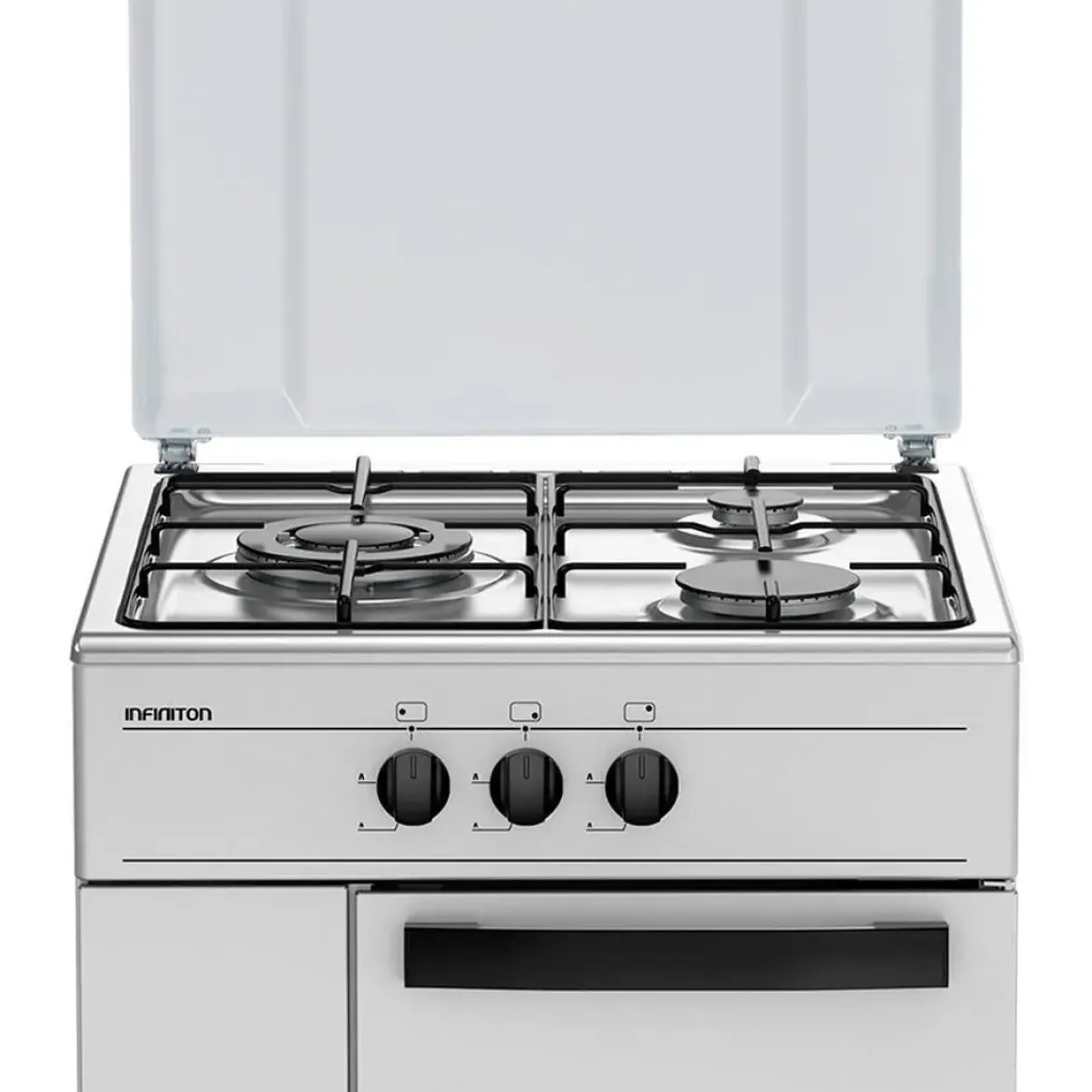 Cocina INFINITON 3 Fuegos 50 cm con portabombonas CC3FB
