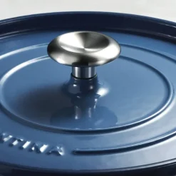 Cocotte de Hierro Fundido Esmaltado Azul 22 cm 3,7L 31700154