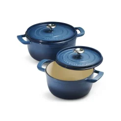 Cocotte de Hierro Fundido Esmaltado Azul 26 cm 5,6L 31700156